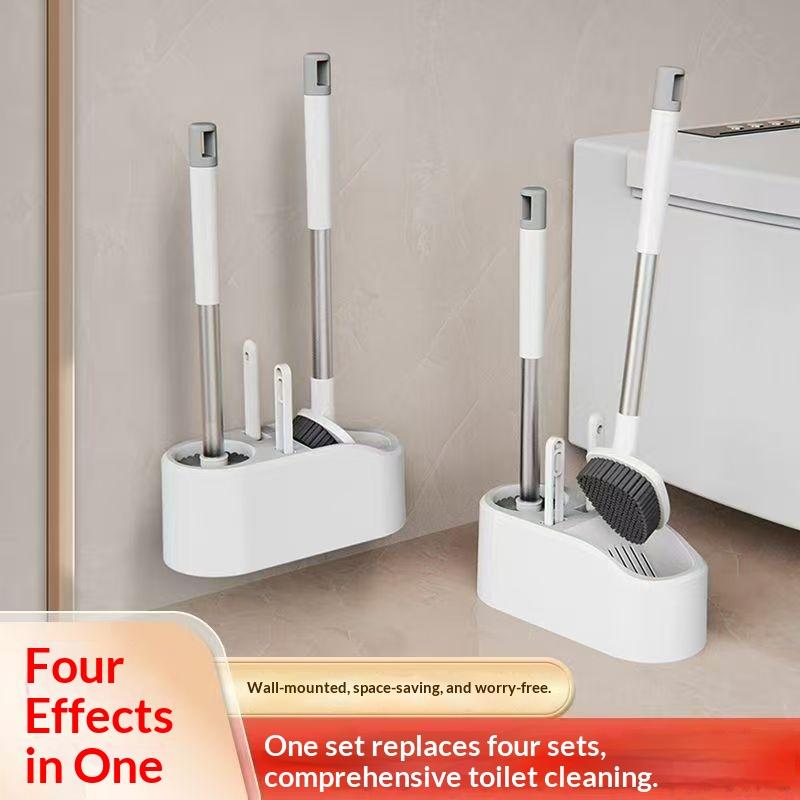 Plunger Toilet - 1개/세트 4-in-1 다기능 화장실 브러시 세트