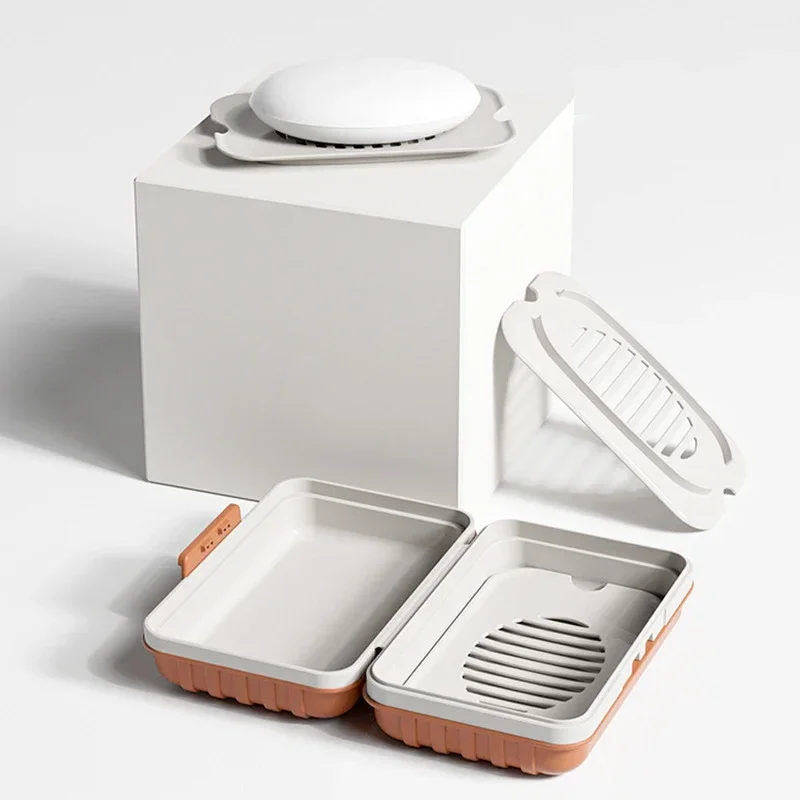 욕실용 플라스틱 비누 받침대, 뚜껑이 있어 비누를 건조 - Home Essentials Bathroom Storage 리뷰 및 가격
