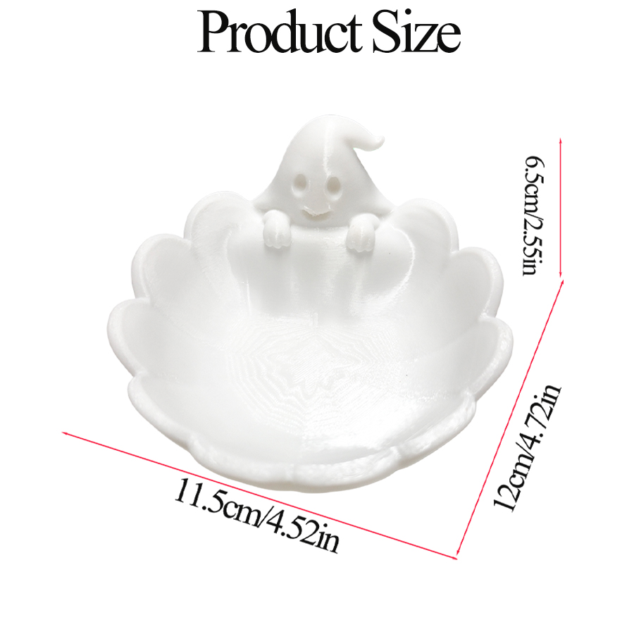 다기능 무광택 화이트 귀여운 유령 모양 보석 보관 트레 - Home Essentials Bathroom Storage 리뷰 및 가격