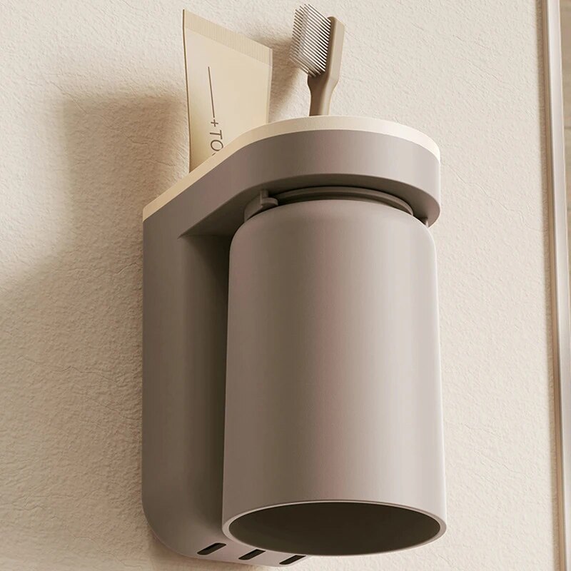 1 Pc 혁신적인 칫솔 보관함 구멍 없음 라이트 럭셔리 - Home Bathroom Organizer 리뷰 및 가격