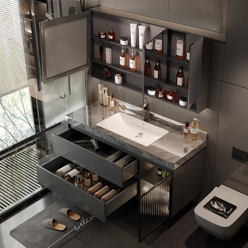 고급스러운 욕실 수납장, 세라믹 세면대, 거울, 정리용 - Home Bathroom Vanity Combo 리뷰 및 가격
