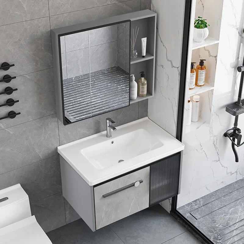 방수 욕실 캐비닛, 스마트 거울 일체형 세라믹 세면대, - Home Bathroom Vanity Combo 리뷰 및 가격