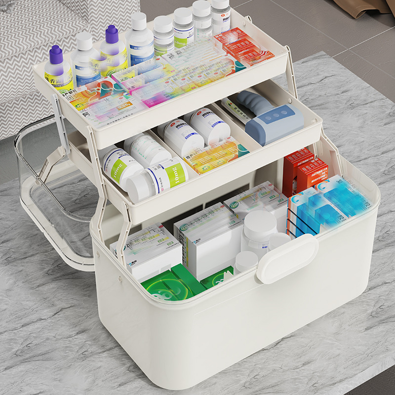 대용량 투명 뚜껑 약 보관함/배급함 - 플라스틱 약 보 - Home Bathroom Organizer 리뷰 및 가격