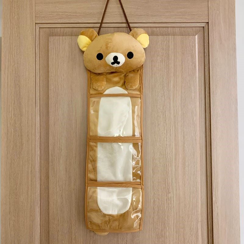 귀여운 리락쿠마 일본 만화 벽걸이 수납 가방 기숙사 침 - Home Bathroom Organizer 리뷰 및 가격