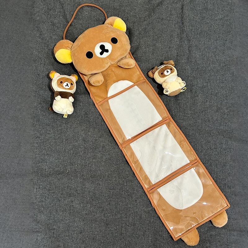 귀여운 리락쿠마 일본 만화 벽걸이 수납 가방 기숙사 침 - Home Bathroom Organizer 리뷰 및 가격