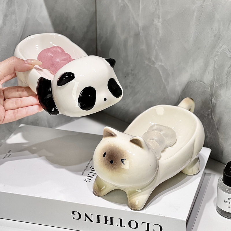 새로운 고급 세라믹 비누 받침대는 무타공 배수 디자인으 - Home Essentials Bathroom Storage 리뷰 및 가격